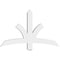 Ekena Millwork Davenport Architectural Grade PVC Gable Bracket, 48"W x 30"H x 4"D x 4"F, 15/12 Pitch GBP048X30X0404DAV00 - alternate 4